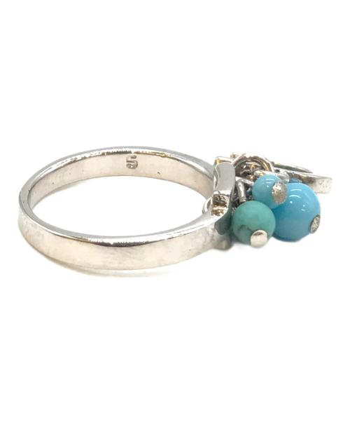 Christian Dior（クリスチャン ディオール）Christian Dior (クリスチャン ディオール) ターコイズリング サイズ:５号の古着・服飾アイテム