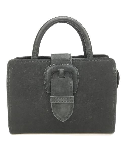 Jean Paul GAULTIER（ジャンポールゴルチェ）Jean Paul GAULTIER (ジャンポールゴルチェ) スウェードベルトデザインハンドバッグ ブラックの古着・服飾アイテム