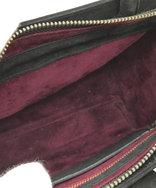 Jean Paul GAULTIER（ジャンポールゴルチェ）Jean Paul GAULTIER (ジャンポールゴルチェ) スウェードベルトデザインハンドバッグ ブラックの古着・服飾アイテム