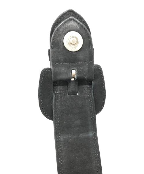 Jean Paul GAULTIER（ジャンポールゴルチェ）Jean Paul GAULTIER (ジャンポールゴルチェ) スウェードベルトデザインハンドバッグ ブラックの古着・服飾アイテム