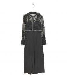 HARE（ハレ）の古着「マルチWAYレースシャツSETキャミワンピース　HAL07120AK」｜ブラック