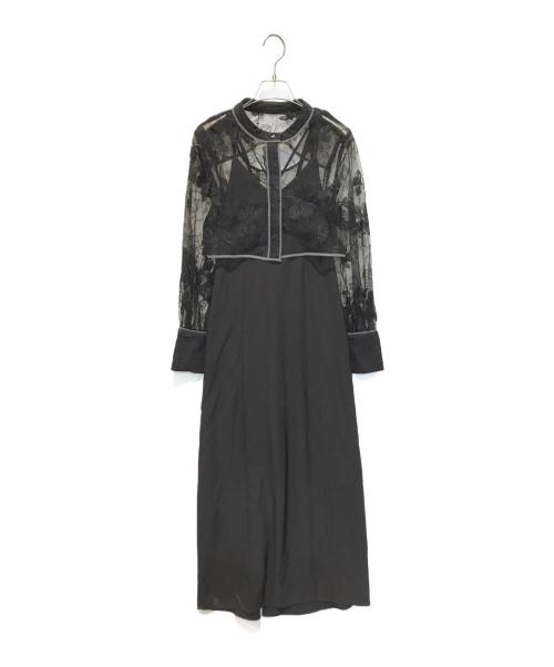 HARE（ハレ）HARE (ハレ) マルチWAYレースシャツSETキャミワンピース　HAL07120AK ブラック サイズ:Fの古着・服飾アイテム