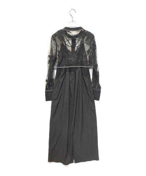 HARE（ハレ）HARE (ハレ) マルチWAYレースシャツSETキャミワンピース　HAL07120AK ブラック サイズ:Fの古着・服飾アイテム