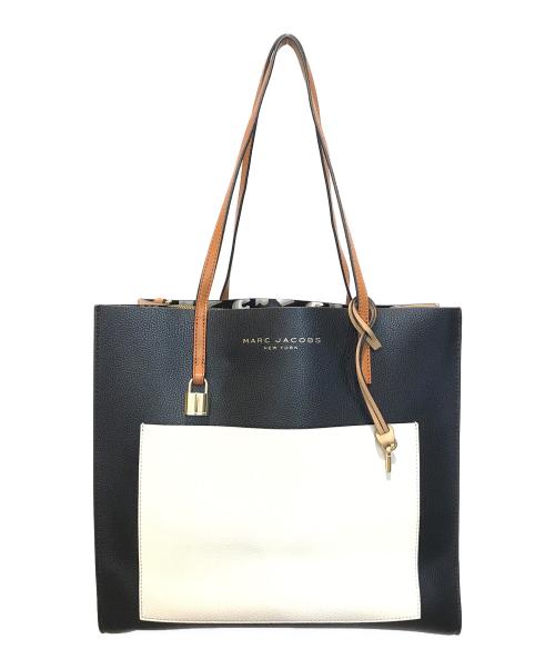 MARC JACOBS（マークジェイコブズ）MARC JACOBS (マークジェイコブス) バイカラーレザートートバッグ　M0016131 ブラックの古着・服飾アイテム