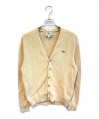 LACOSTEラコステ）の古着「オーガニックコットンニットカーディガン　AH3690」｜ベージュ