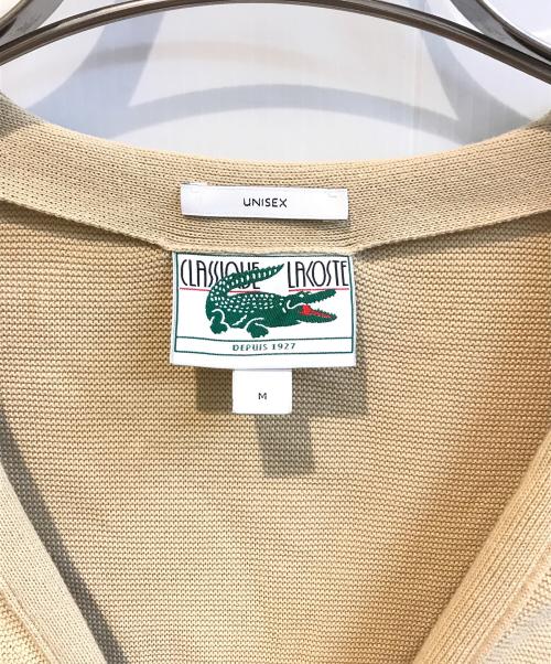 LACOSTE（ラコステ）LACOSTE (ラコステ) オーガニックコットンニットカーディガン　AH3690 ベージュ サイズ:Mの古着・服飾アイテム