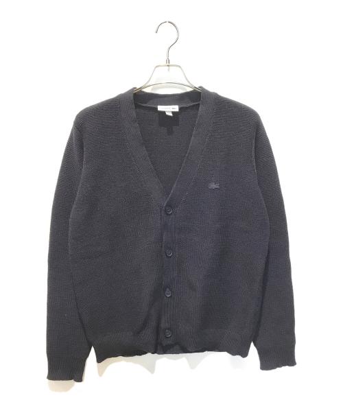 LACOSTE（ラコステ）LACOSTE (ラコステ) ミリタリーニットカーディガン　AH138EL ネイビー サイズ:Mの古着・服飾アイテム