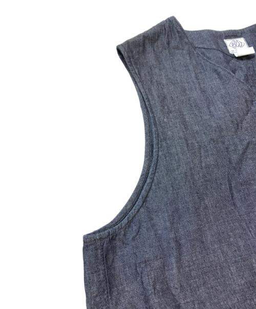 POST O'ALLS（ポストオーバーオールズ）POST O'ALLS (ポストオーバーオールズ) Royal Traveler Vest インディゴ サイズ:Mの古着・服飾アイテム