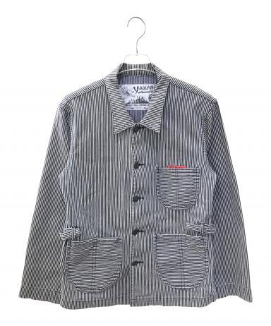 EVISU YAMANE エヴィス ヤマネ ヒッコリーストライプ カバーオール 中古・古着通販】YAMANE (ヤマネ) ヒッコリーカバーオール グレー