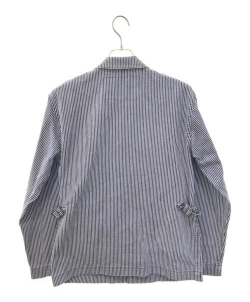 YAMANE（ヤマネ）YAMANE (ヤマネ) ヒッコリーカバーオール グレー サイズ:40の古着・服飾アイテム