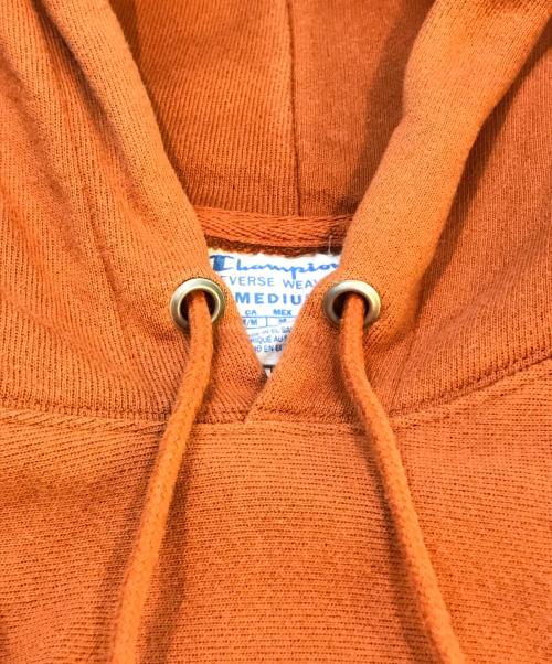 Champion（チャンピオン）Champion (チャンピオン) MoMA (モマ) リバースウィーブパーカー オレンジ サイズ:XLの古着・服飾アイテム