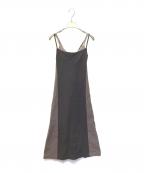 beautiful peopleビューティフルピープル）の古着「レイヤードキャミソールワンピース 1025304003」｜ブラウン