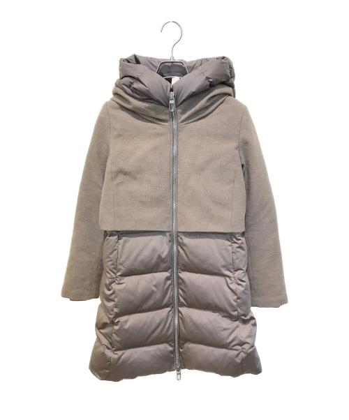 DUNO（デュノ）duno (デュノ) ダウンコート 	BALLON X GW550E19 ベージュ サイズ:SIZE 40の古着・服飾アイテム