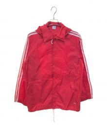adidas（アディダス）の古着「コーチジャケット」｜レッド