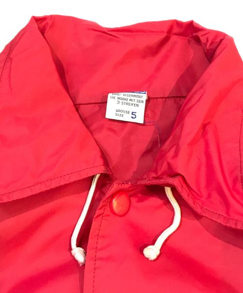 adidas（アディダス）adidas (アディダス) コーチジャケット レッド サイズ:5の古着・服飾アイテム