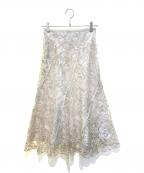 Mystradaマイストラーダ）の古着「マロウレーススカート 33331610」｜ベージュ