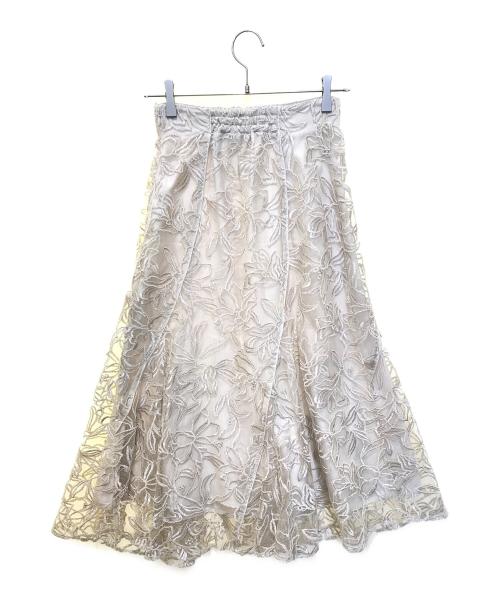 Mystrada（マイストラーダ）Mystrada (マイストラーダ) マロウレーススカート 33331610 ベージュ サイズ:SIZE 34の古着・服飾アイテム