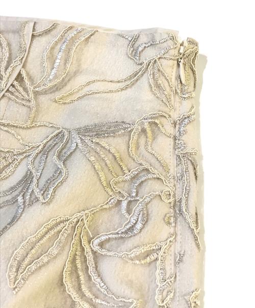 Mystrada（マイストラーダ）Mystrada (マイストラーダ) マロウレーススカート 33331610 ベージュ サイズ:SIZE 34の古着・服飾アイテム