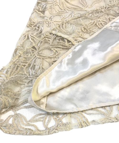 Mystrada（マイストラーダ）Mystrada (マイストラーダ) マロウレーススカート 33331610 ベージュ サイズ:SIZE 34の古着・服飾アイテム