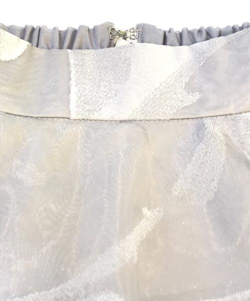 Mystrada（マイストラーダ）Mystrada (マイストラーダ) ベールフロッキースカート　34432920 ライトグレー サイズ:34の古着・服飾アイテム