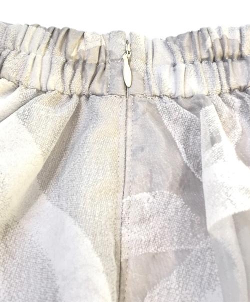 Mystrada（マイストラーダ）Mystrada (マイストラーダ) ベールフロッキースカート　34432920 ライトグレー サイズ:34の古着・服飾アイテム