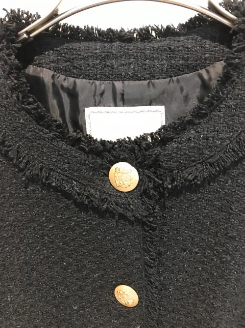 Apuweiser-riche（アプワイザーリッシェ）Apuweiser-riche (アプワイザーリッシェ) ツイードベスト 23144070 ブラック サイズ:SIZE 1の古着・服飾アイテム