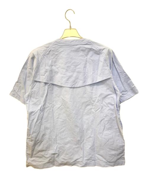 sacai（サカイ）sacai (サカイ) ショルダージップTシャツ ブルー サイズ:4の古着・服飾アイテム