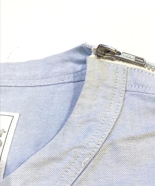 sacai（サカイ）sacai (サカイ) ショルダージップTシャツ ブルー サイズ:4の古着・服飾アイテム