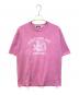 A BATHING APE（ア ベイシング エイプ）の古着「GENERALS PRINT T-SHIRT」｜ピンク