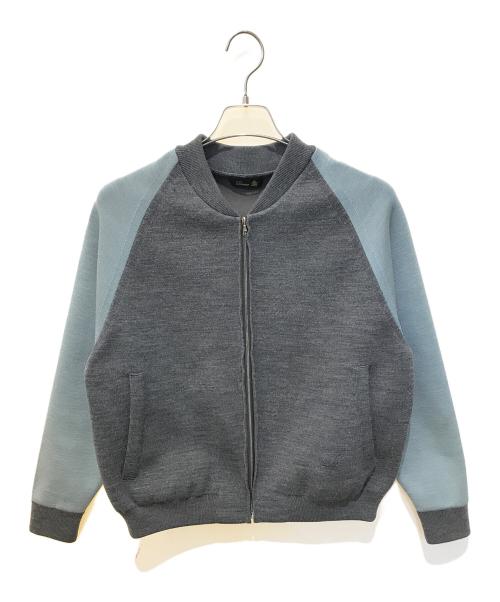 DRAWER（ドゥロワー）Drawer (ドゥロワー) 12Gダブルフェイスバイカラーブルゾン　6515-299-0455 グレー サイズ:表記無しの古着・服飾アイテム