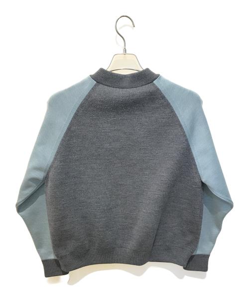 DRAWER（ドゥロワー）Drawer (ドゥロワー) 12Gダブルフェイスバイカラーブルゾン　6515-299-0455 グレー サイズ:表記無しの古着・服飾アイテム