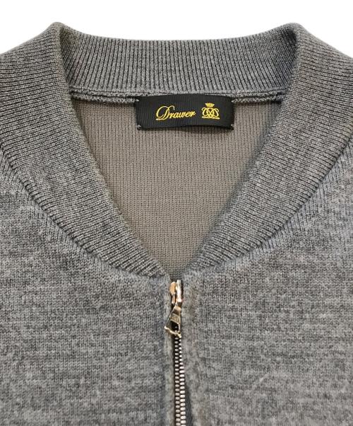 DRAWER（ドゥロワー）Drawer (ドゥロワー) 12Gダブルフェイスバイカラーブルゾン　6515-299-0455 グレー サイズ:表記無しの古着・服飾アイテム