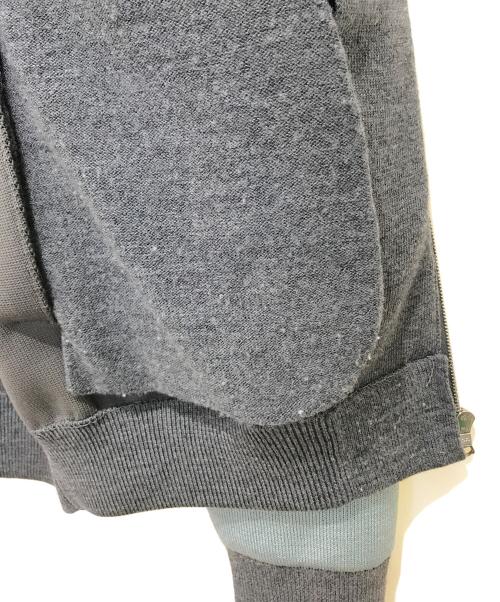 DRAWER（ドゥロワー）Drawer (ドゥロワー) 12Gダブルフェイスバイカラーブルゾン　6515-299-0455 グレー サイズ:表記無しの古着・服飾アイテム