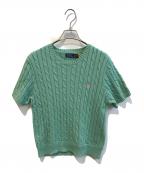 POLO RALPH LAURENポロ・ラルフローレン）の古着「ケーブルニット」｜グリーン