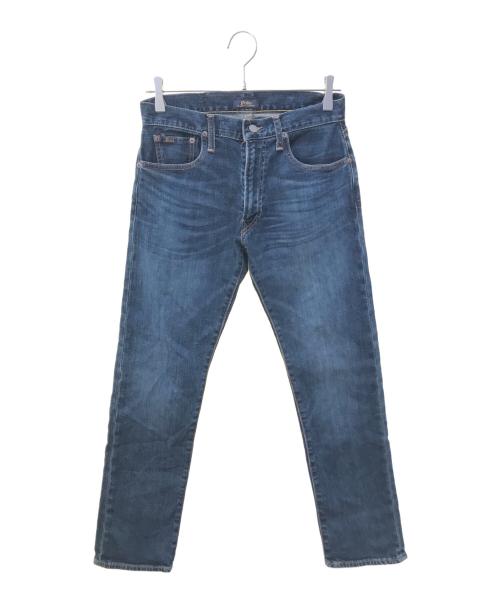 POLO RALPH LAUREN（ポロ・ラルフローレン）POLO RALPH LAUREN (ポロ・ラルフローレン) ストーレートデニムパンツ インディゴ サイズ:W28の古着・服飾アイテム