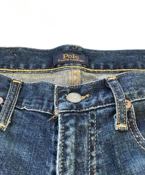 POLO RALPH LAUREN（ポロ・ラルフローレン）POLO RALPH LAUREN (ポロ・ラルフローレン) ストーレートデニムパンツ インディゴ サイズ:W28の古着・服飾アイテム