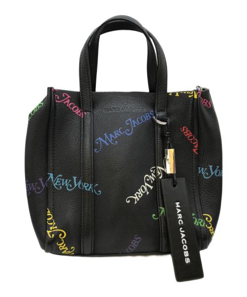 MARC JACOBS（マークジェイコブズ）MARC JACOBS (マークジェイコブス) NEW YORK MAGAZINE (ニューヨークマガジン) The Mini Tag Tote Ｍ0015095 ブラックの古着・服飾アイテム