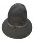Yohji Yamamoto pour homme（ヨウジヤマモト プールオム）の古着「レザーリボンウールギャバジンフェドラハット」｜ブラック