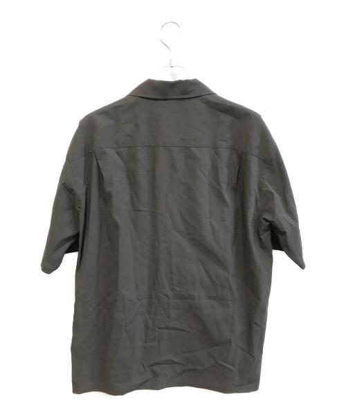 cornier（コルニエ）Cornier (コルニエ) WOOL PAPER HALF SLEEVE SHIRTS ブラック サイズ:Lの古着・服飾アイテム