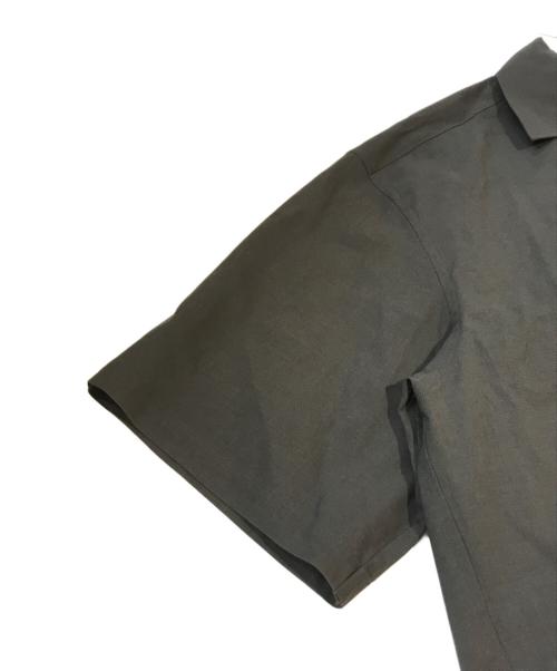 cornier（コルニエ）Cornier (コルニエ) WOOL PAPER HALF SLEEVE SHIRTS ブラック サイズ:Lの古着・服飾アイテム