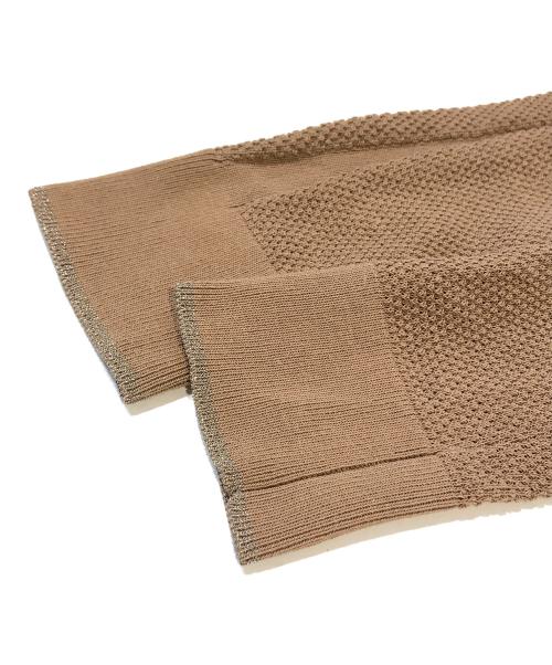 MACKINTOSH PHILOSOPHY（マッキントッシュ フィロソフィー）MACKINTOSH PHILOSOPHY (マッキントッシュ フィロソフィー) メッシュカーディガン　G5C23-715-50 ブラウン サイズ:38の古着・服飾アイテム