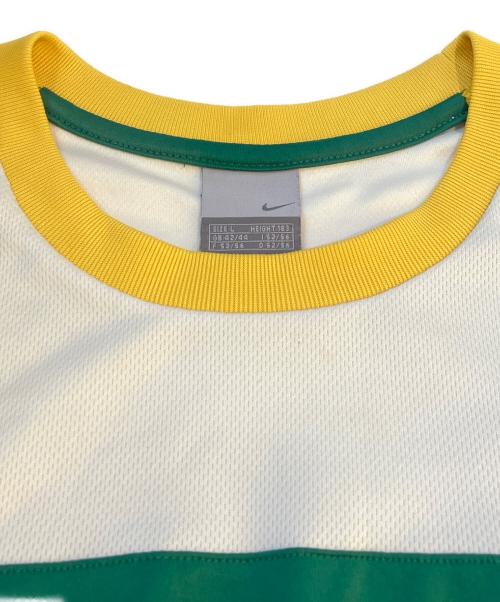 NIKE（ナイキ）NIKE (ナイキ) ゲームシャツ ホワイト×グリーン サイズ:Lの古着・服飾アイテム