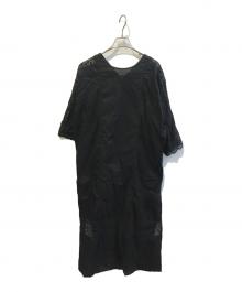 ne quittez pas（ヌキテパ）の古着「Cambric Lace Kurta　010441GY2」｜ブラック