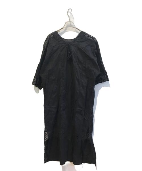 ne quittez pas（ヌキテパ）ne quittez pas (ヌキテパ) Cambric Lace Kurta　010441GY2 ブラック サイズ:表記なしの古着・服飾アイテム