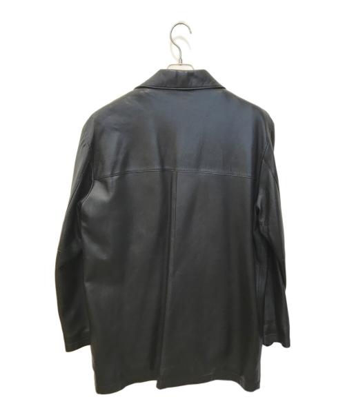 COACH（コーチ）COACH (コーチ) ライナー付きレザーカーコート ブラック サイズ:Ｍの古着・服飾アイテム