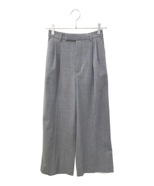 FRAMeWORK（フレームワーク）FRAMeWORK (フレームワーク) ウォッシャブルTWタックワイドパンツ 25030220302030 グレー サイズ:34の古着・服飾アイテム