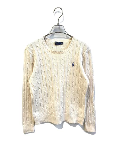 POLO RALPH LAUREN（ポロ・ラルフローレン）POLO RALPH LAUREN (ポロ・ラルフローレン) ニット アイボリー サイズ:Mの古着・服飾アイテム
