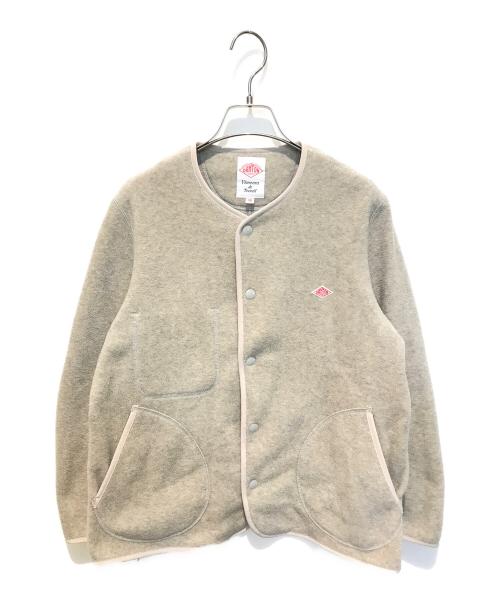 DANTON（ダントン）DANTON (ダントン) ノーカラーフリースジャケット グレー サイズ:Sの古着・服飾アイテム
