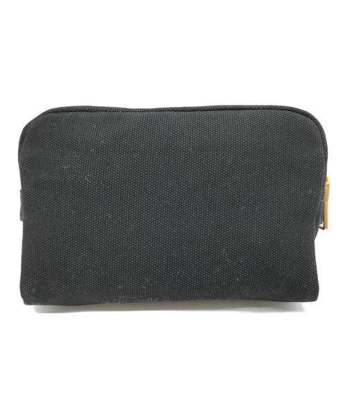 PRADA（プラダ）PRADA (プラダ) カナパロゴポーチ 1NA021 ブラックの古着・服飾アイテム