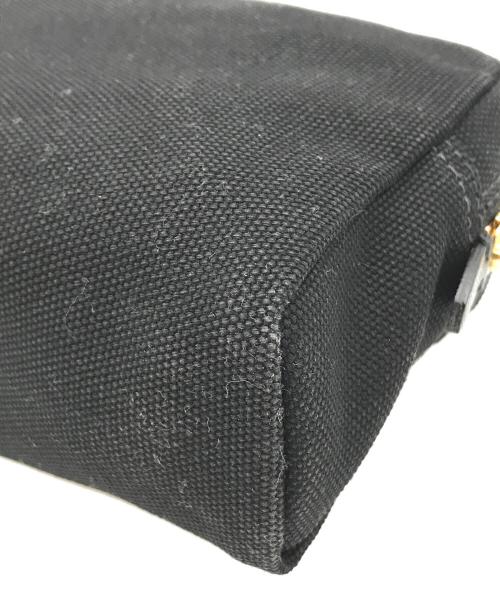 PRADA（プラダ）PRADA (プラダ) カナパロゴポーチ 1NA021 ブラックの古着・服飾アイテム